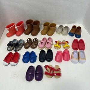 OUR GENERATION 18” doll lot of doll shoes
